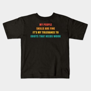 Funny quote Vintage Retro Kids T-Shirt